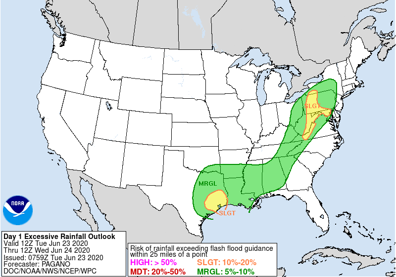 Day 1 Excessive Rainfall Outlook